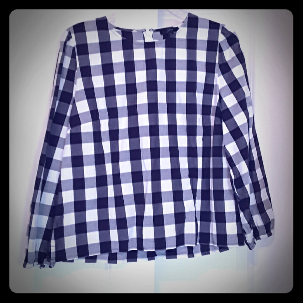 J.Crew Buffalo Plaid top